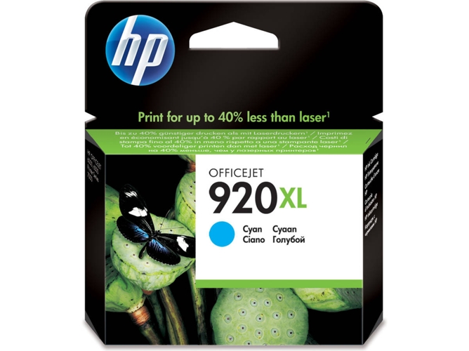 Cartucho de tinta HP HP 920XL Original Cian 1 pieza(s)