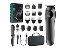 Kit De Aseo Personal Masculino 6 En 1: Cortapelos Eléctrico, Afeitadora, Recortadora De Nariz Con Estuche De Almacenamiento.