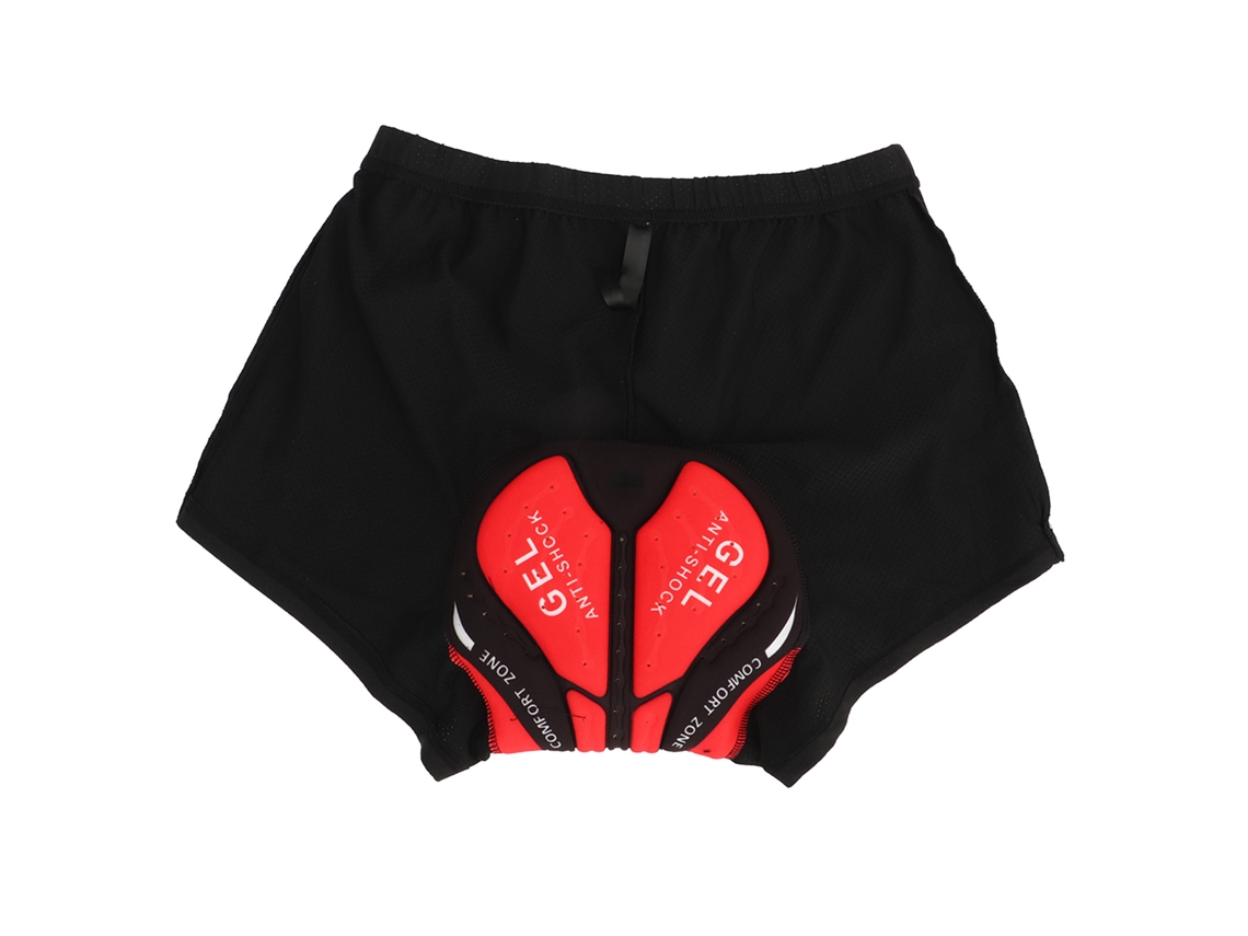 Culotte Unisex De Ciclismo Con Soporte 3d, Silicona Transpirable, Secado Rápido, Negro, Talla Xl.
