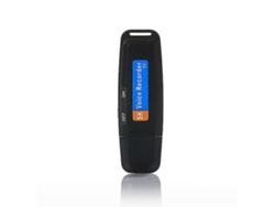 Grabadora digital USB, disco flash profesional, ideal para conferencias, entrevistas y reuniones Yizhood (negro)