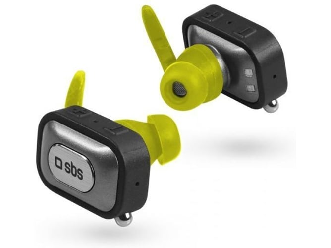 Auriculares Bluetooth SBS Twin 4.0 (In Ear - Micrófono - Negro)