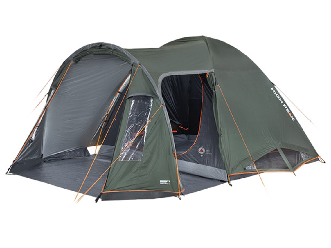 Tienda domo High Peak Tessin 5.1, 2 entradas,libre de PFC,protección solar UV 80