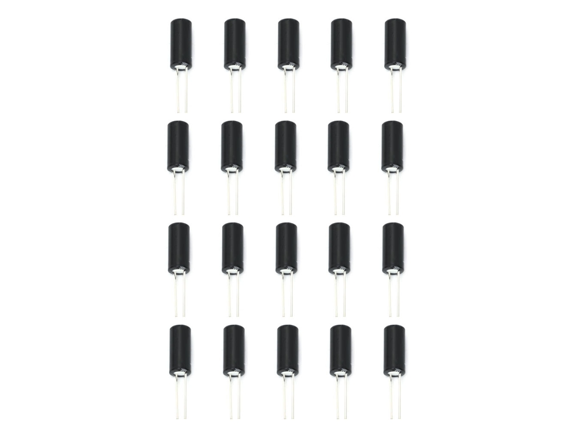 20 Unidades De Sensor De Vibración Metálico Sw-520d Para Rotación De Pantallas Y Suministros Eléctricos