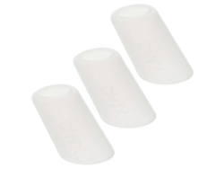 Rebe 3 Protectores bucales de silicona antideslizantes y antifugas para tetera, 3,50 x 2,30 x 2,30 cm, color blanco.