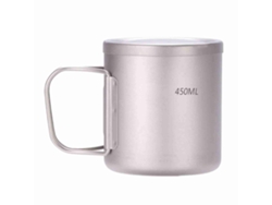 Vaso De Titanio De Doble Pared De 220 Ml/330 Ml/450 Ml/550 Ml Para El Hogar, La Oficina, Acampadas, Senderismo Y Picnics.