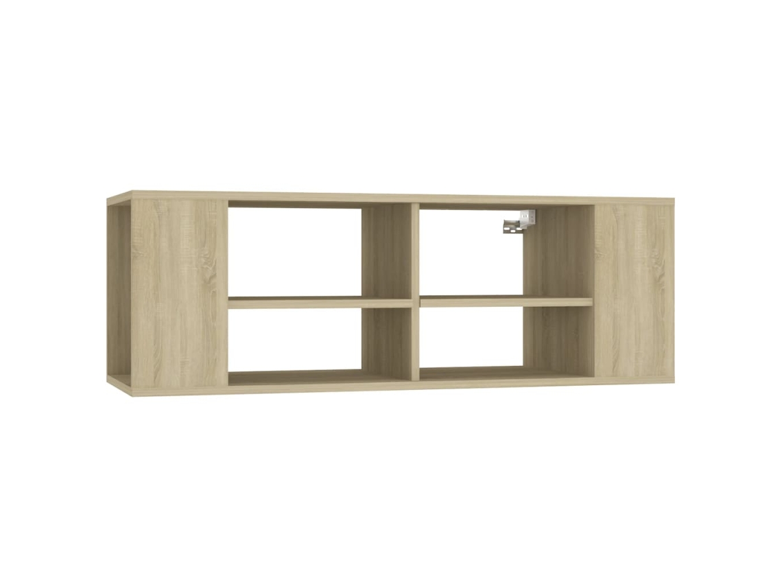 Mueble de TV de pared en madera de roble, Sonoma, MAISON EXCLUSIVE (37x37x72 cm)