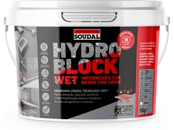 Impermeabilizante SOUDAL Hydro Block Wet 5Kg Gris