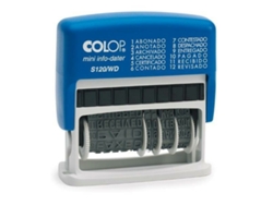 Sello Colop S120/WD 4 x 42 mm Fecha Azul