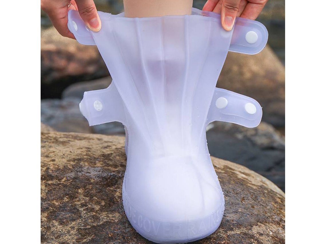 Blancaslxanes Cubrezapatillas Ciclismo Impermeables Lluvia Silicona Antideslizantes Gruesas Días Lluviosos Cubrepies