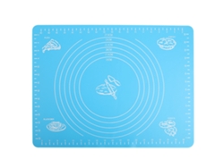 NEVEANCE Manta de Silicona Antiadherente para Horno Medidor de Masa Herramientas de Cocina 30*40cm (Azul)