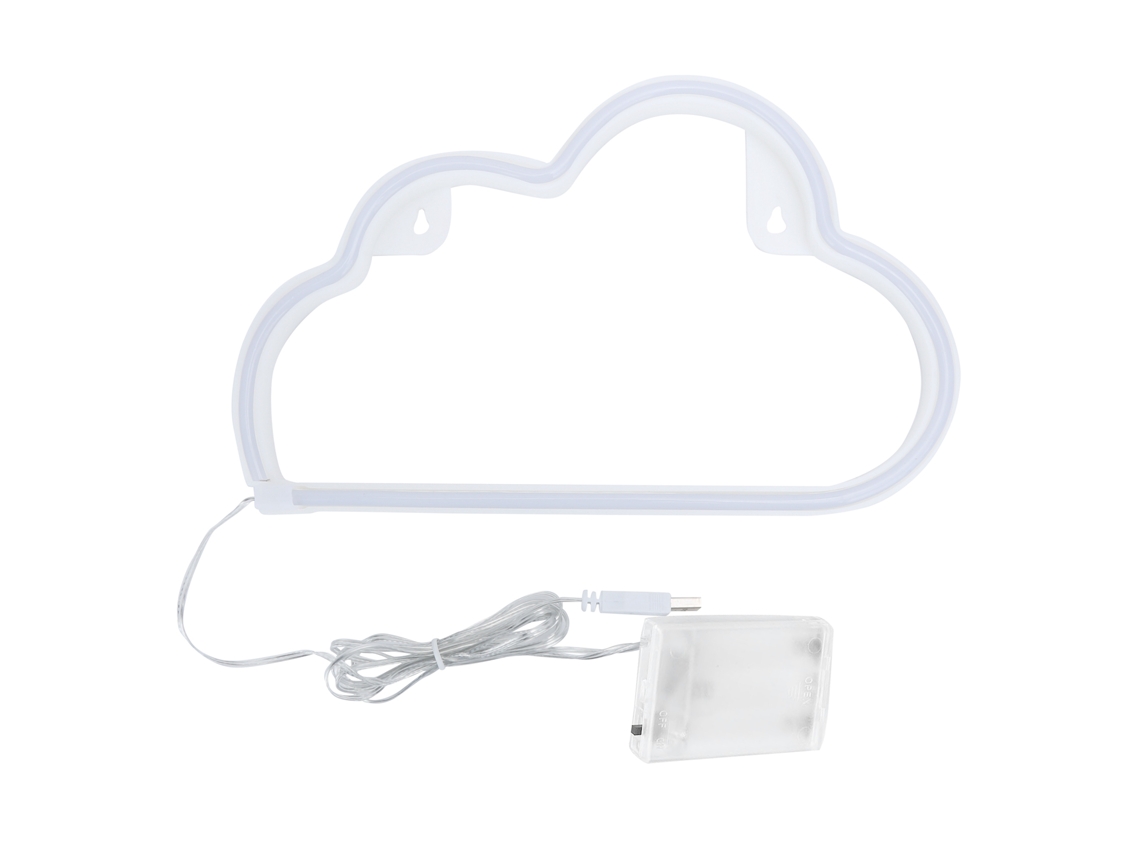 Lámpara De Pared Led Con Forma De Nube De Neón Para Decoración De Bares, Fiestas, Navidad Y Bodas - Luz Rosa