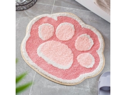 2026-alfombra De Baño De Microfibra Absorbente Antideslizante, Rosa, 19.6" X 24.4"