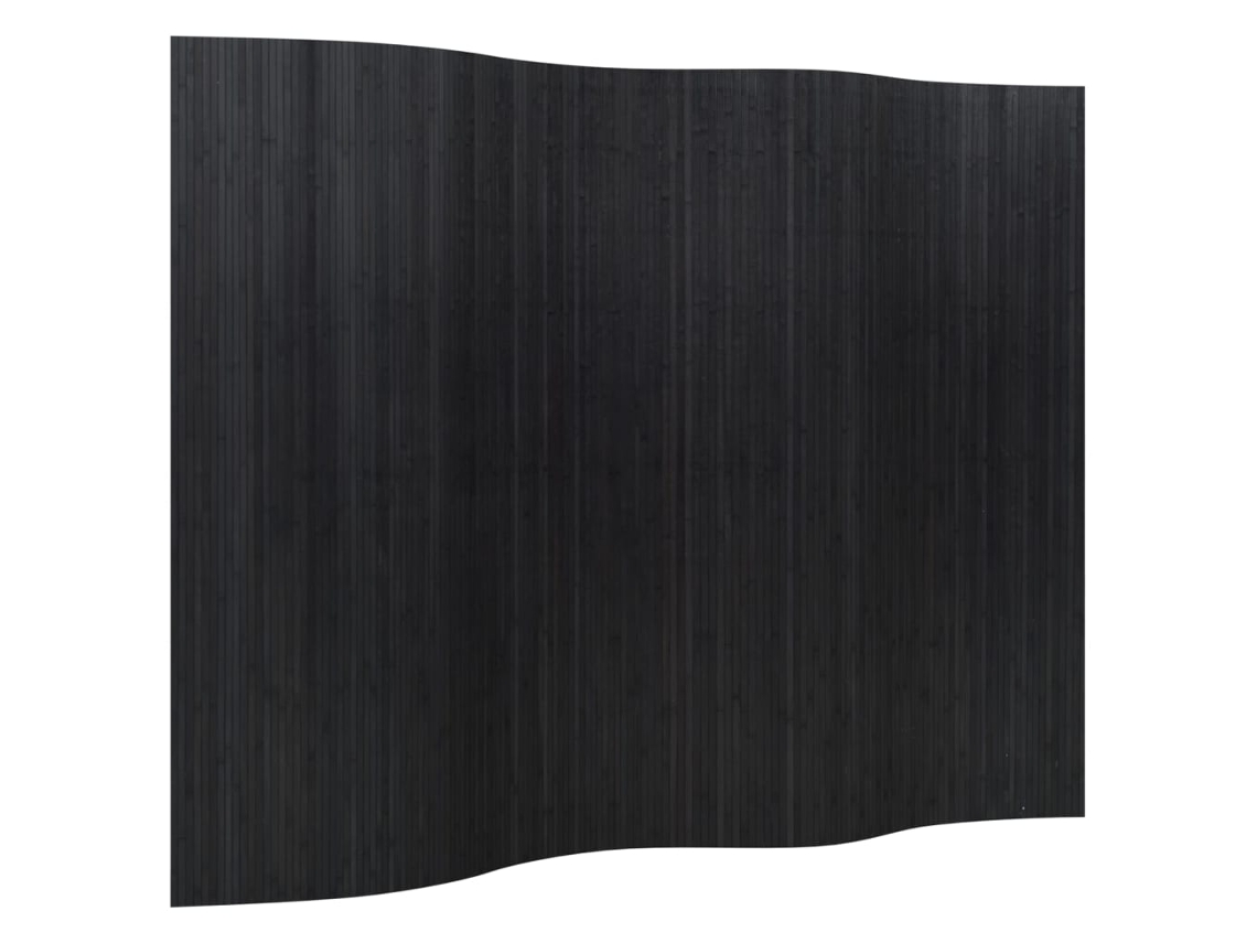 Biombo separador de ambientes 165 x 250 cm Bambú negro Dec031161