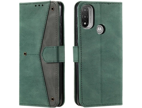 Funda Motorola Moto E20, E30, E40 HFS-HOUSE Cartera Verde