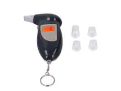 Llavero Medidor De Alcohol Profesional Con Detector De Aliento, Pantalla Lcd Led Y Alerta Sonora.