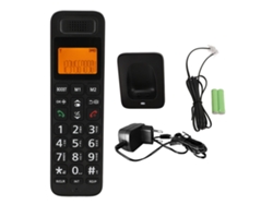 Teléfono Inalámbrico Con Teclas Grandes, Pantalla Amarilla Iluminada, Manos Libres, Multifuncional, Enchufe Europeo.
