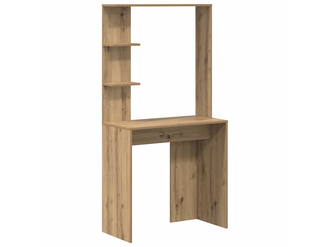 Mesa | Escritorio de roble artesanal de 78,5 x 37 x 154,5 cm, madera procesada.