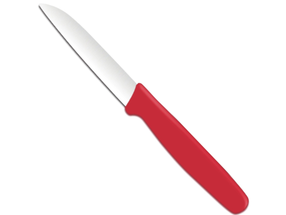 Cuchillo pelador de frutas y verduras HENDI rojo de 180 mm