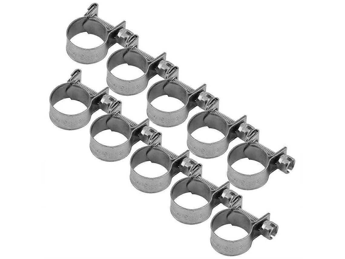 10 Pinzas Sanitarias Mini Acero Inoxidable 304 (13-15mm) Para Mangueras Delgadas De Pequeño Tamaño