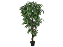Árbol de mango artificial de 1050 hojas, 200 cm, verde, DKD HOME DECOR