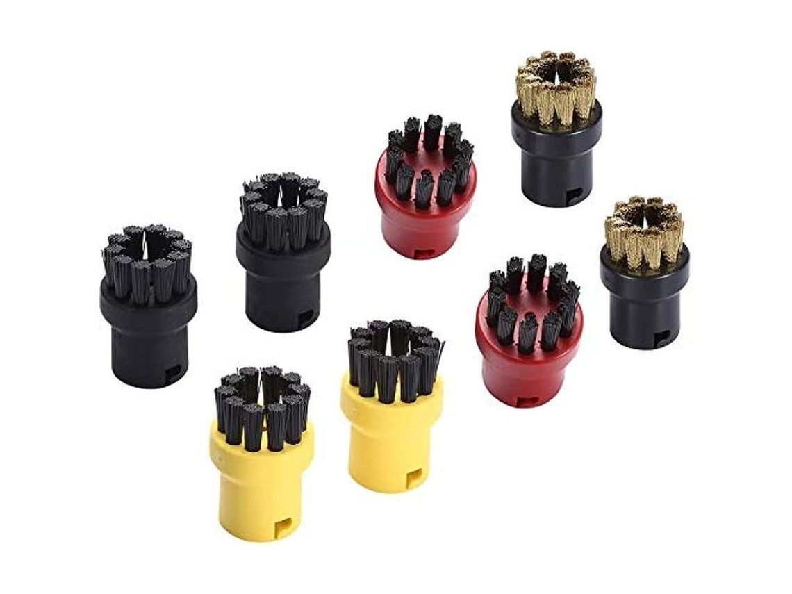 2026-pinceles Redondos Para Limpiadora De Vapor Kärcher (set De 8) Compatibles Con Sc1 Sc2 Sc3 Sc4 Sc5 Sc6 Ctk10 Ctk20