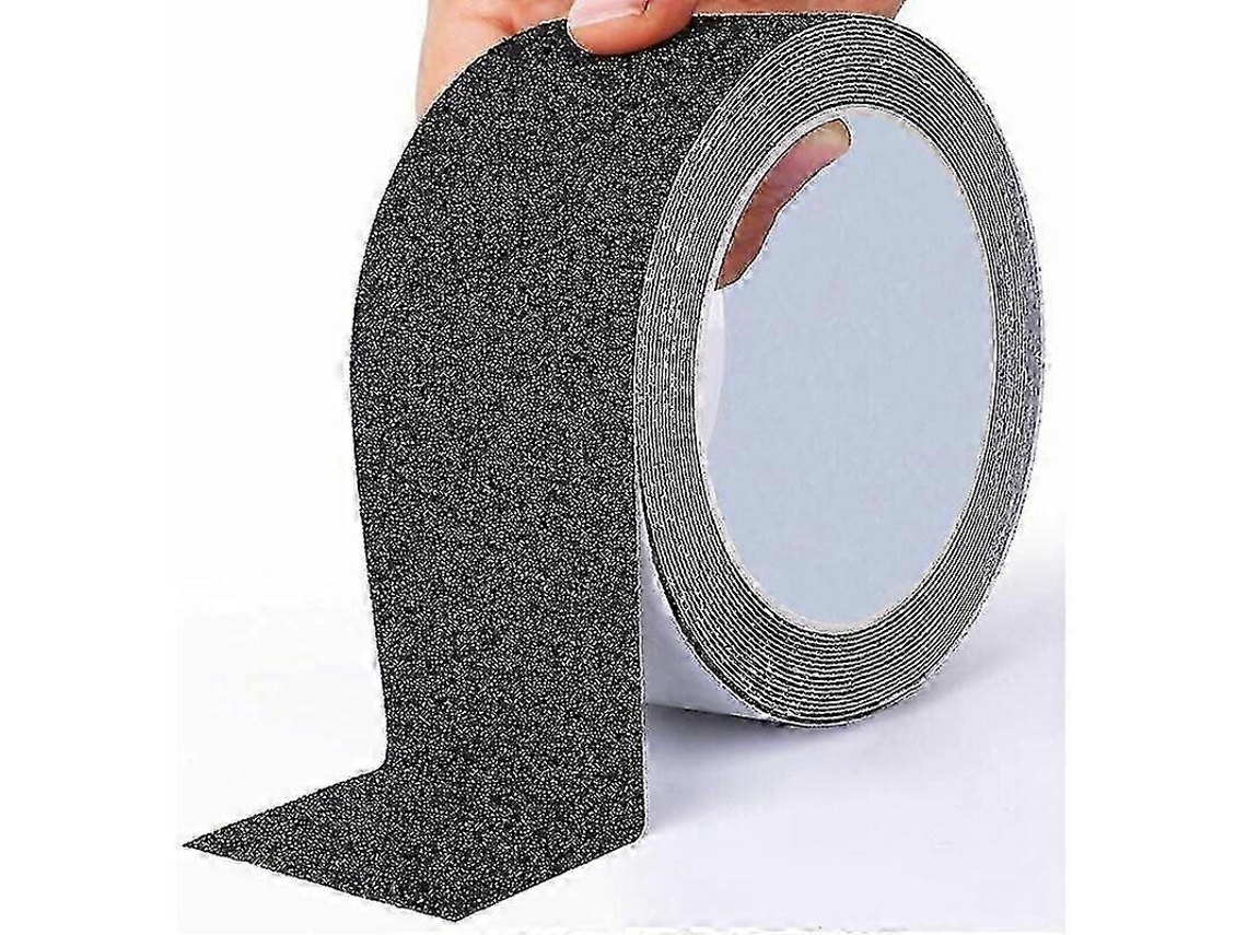 Cinta de seguridad Rosewell para exteriores, color negro, 5 cm x 10 m, ideal para escaleras.