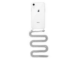Carcasa Transparente Iphone Xr Con Colgante Cadena Metálica. Accesorio De Moda, Ajuste Perfecto Y Máxima Protección