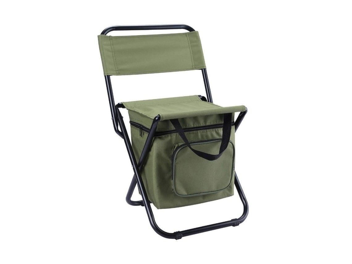 Silla Plegable De Camping Cuenta Con Una Nevera Integrada, Lo Que La Hace Muy Resistente Y Ligera. Es Ideal Para Viajes De Pesca, Viajes En
