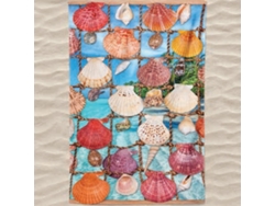 Toalla De Playa Microfibra Conchas Y Caracolas