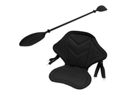 Set De Asiento + Remo Para Kayak Sup Ecd Germany Universal Ajustable Con Sujeción Metálica