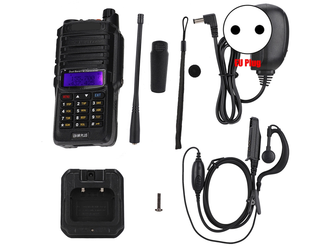 Radio bidireccional portátil de doble banda de 15 W