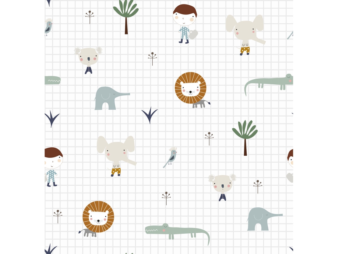 Colcha HACIENDO EL INDIO Jungle Reversible (Algodón - 80 cm)