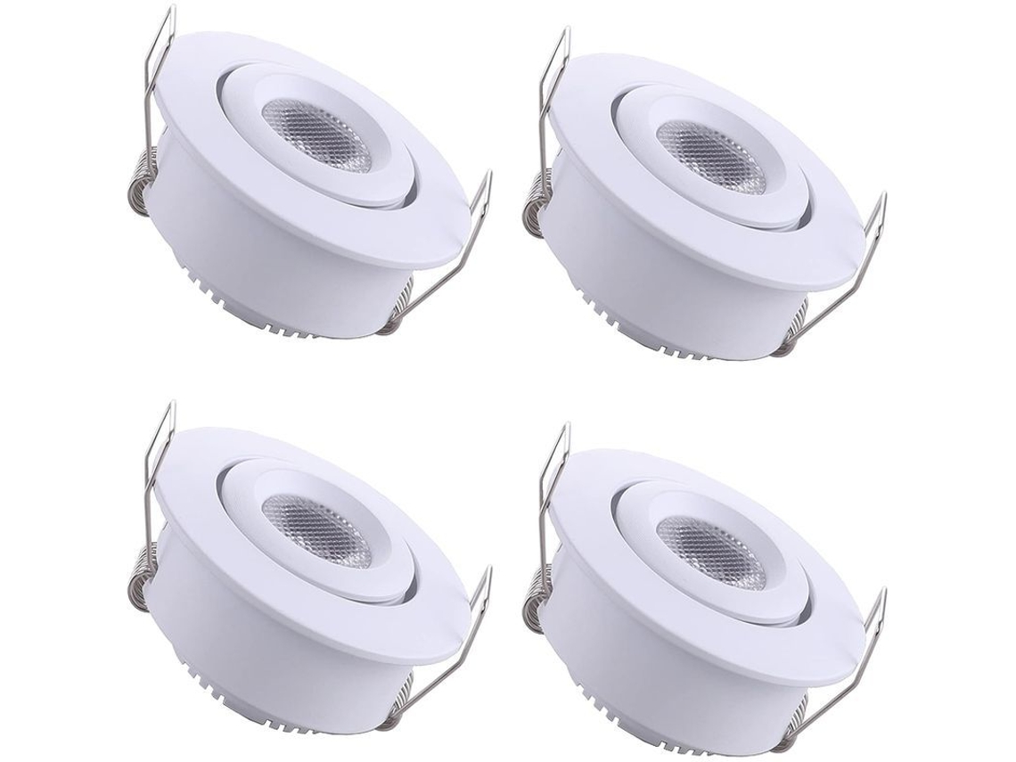 Mini Luces Led Empotrables Para Cajones, Techos E Iluminación Diy - Blanco