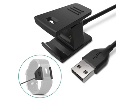 Clip De Cable De Carga Para Fitbit Charge 2 Negro VENISYMLIS