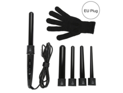 Set De Rizador De Cerámica Intercambiable 5 En 1 Con Guante Antiquemaduras Para El Cabello