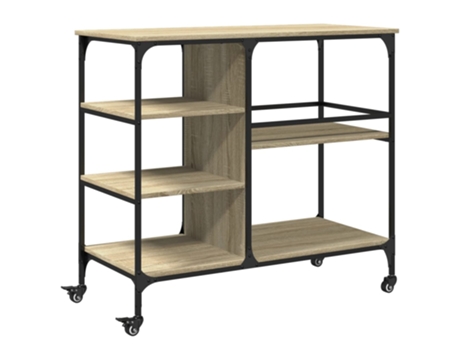 Carrito de cocina madera ingeniería roble Sonoma VIDAXL (100x45x89,5 cm)