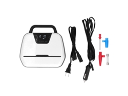 Bomba de aire portátil para coche con luz LED y pantalla LCD, 12 V, ideal para inflar vehículos.