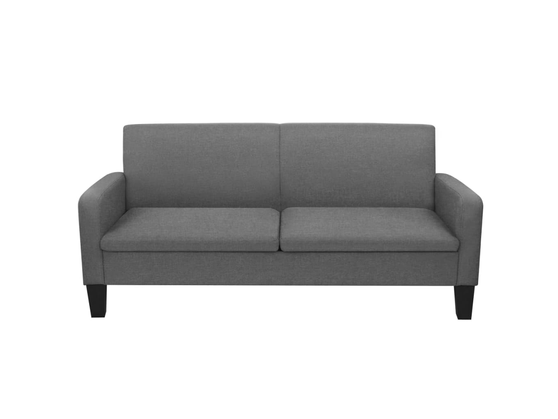 Sofá de 3 plazas 180x65x76 cm Gris oscuro MAISON EXCLUSIVE