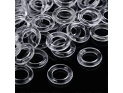 Rebe-100 Anillos De Plástico Transparente Para Persianas Romanas, 14mm Diámetro Externo, 7.5mm Diámetro Interno