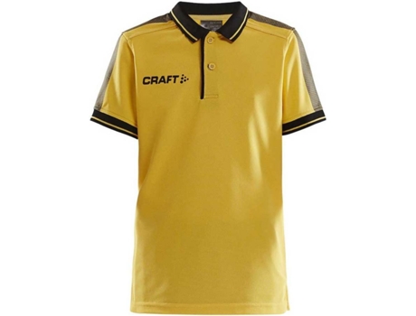 Polo de Hombre para Fútbol CRAFT Control Amarillo (134 / 140 cm)