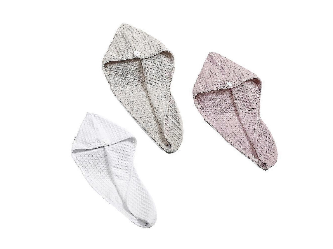 Toalla de baño absorbente de secado rápido Rosewell para cabello rizado con botones