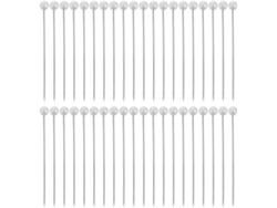 400 Chinchetas De Plástico Blanco Y Acero Inoxidable Para Fotos Y Mapas De Pared.