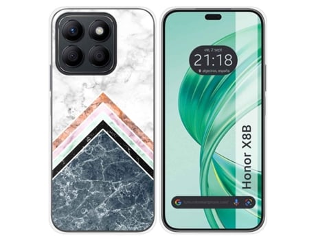 Funda Diseño Mármol para Honor X8B TUMUNDOSMARTPHONE Silicona Multicolor