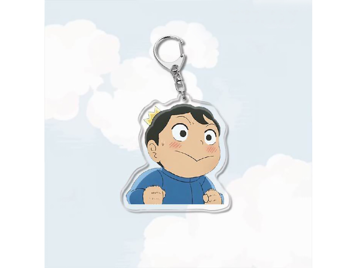 Lindo llavero de acrílico con la imagen de King Ranking de anime.