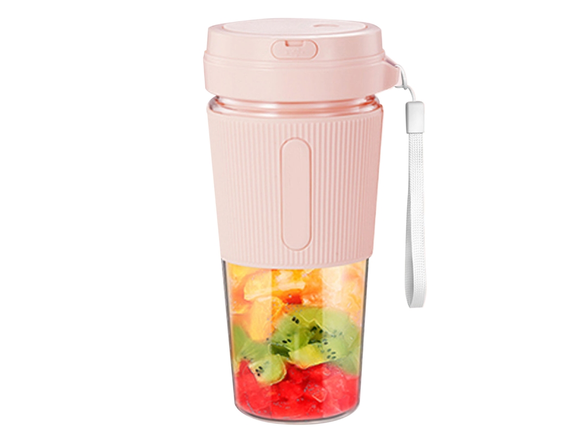 NEVEANCE Licuadora Portátil con 2 Cuchillas 300ml USB Recargable Multifunción Vaso para Jugos Hogar Viaje