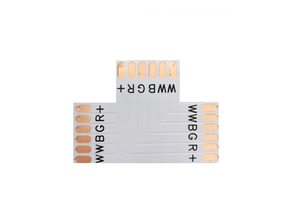Conector T Para Tiras Rgb+Cct Pin - 12mm LEDBOX