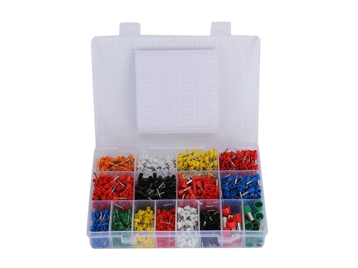 Kit De Terminales Eléctricos Ve 2120pcs, Cobre Estañado, Pp, Resistente A La Temperatura, Con Estuche