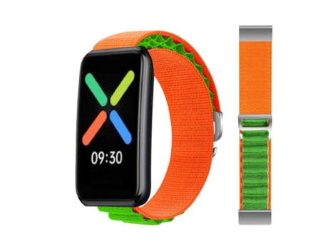Correa Loop Alpine para Oppo Watch Free Naranja y Verde