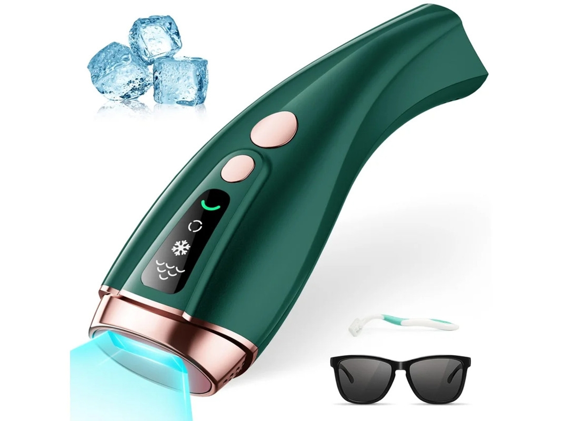 Depilación láser permanente para mujeres, 999.999 flashes, depiladora IPL indolora con función de enfriamiento por hielo, dispositivo Yizhood