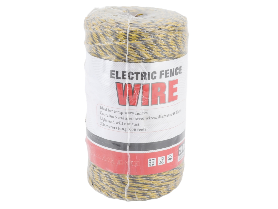 Cable eléctrico de poliéster de 6 hilos de acero inoxidable de 200 m Mld-040c